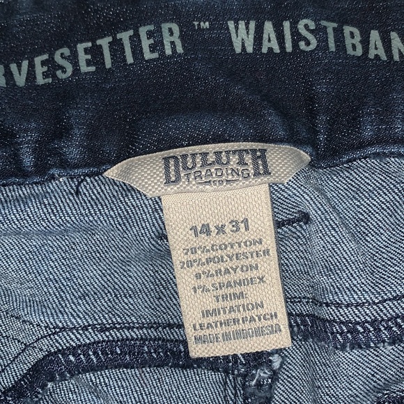 Duluth Trading Flex Double-Chapped Work Jeans Womens 14x31 Curvesetter - Picture 2 of 5